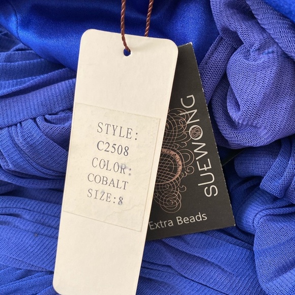 Sue Wong Dress Royal Blue - Picture 5 of 6